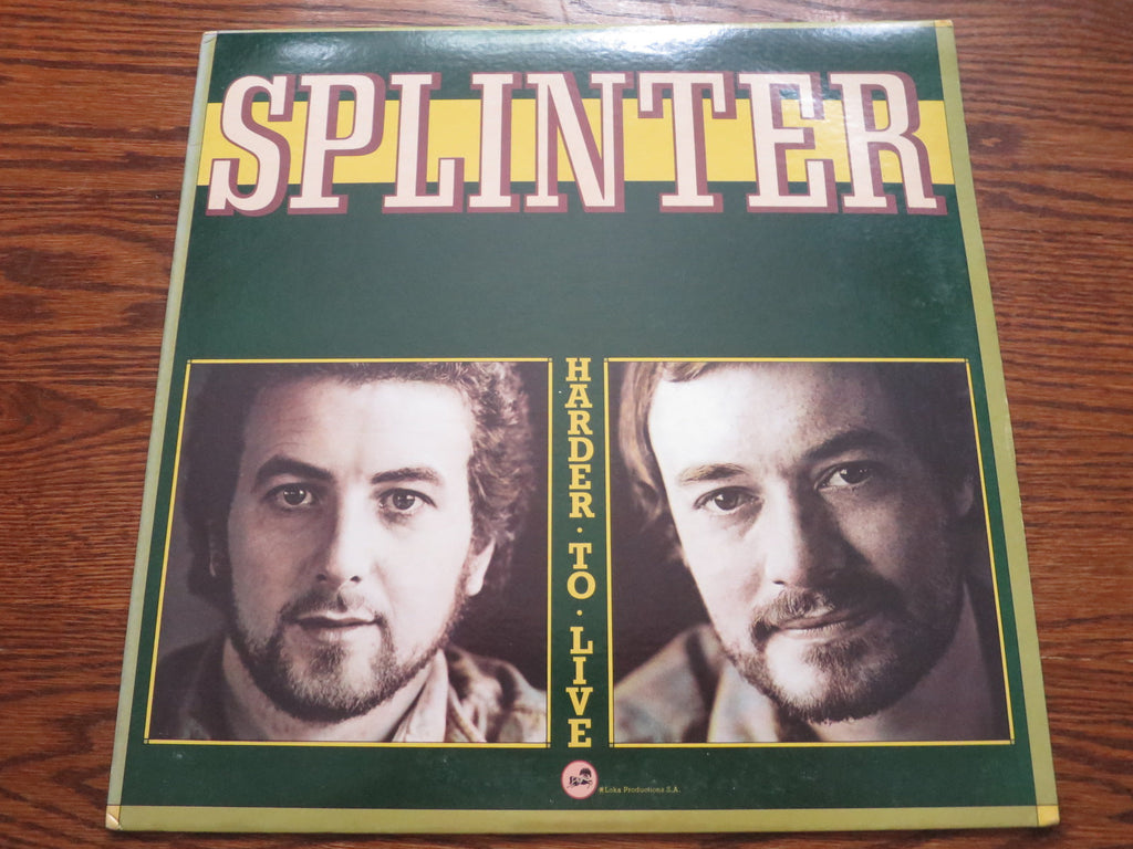 Splinter - Harder To Live - LP UK Vinyl Album Record Cover