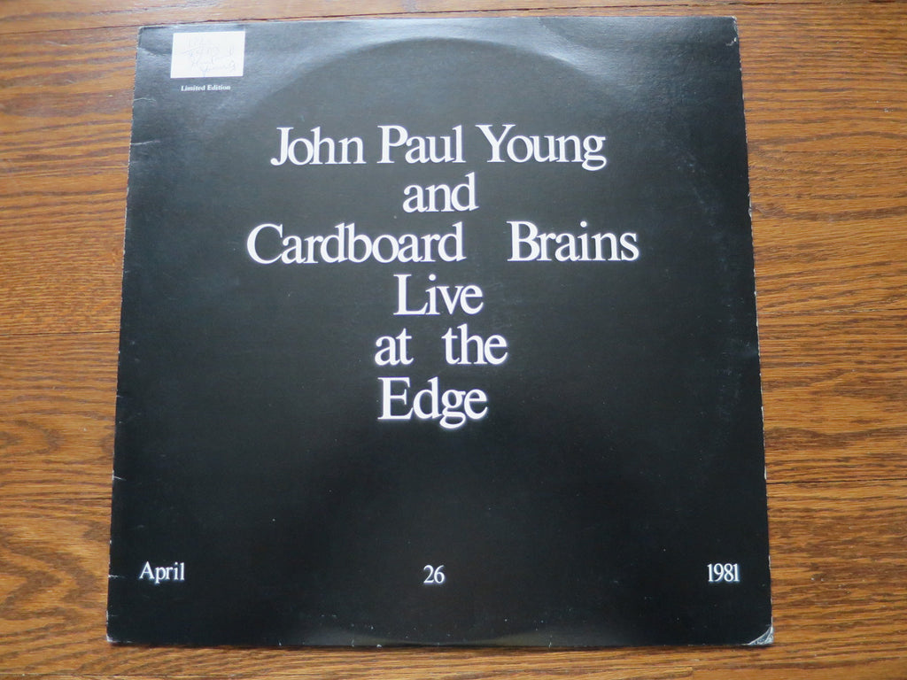 John Paul Young and Cardboard Brains - Live At The Edge - LP UK Vinyl Album Record Cover