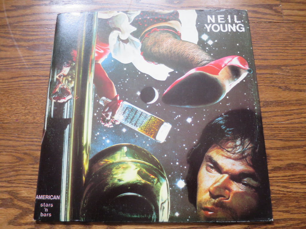 Neil Young - American Stars 'n Bars - LP UK Vinyl Album Record Cover
