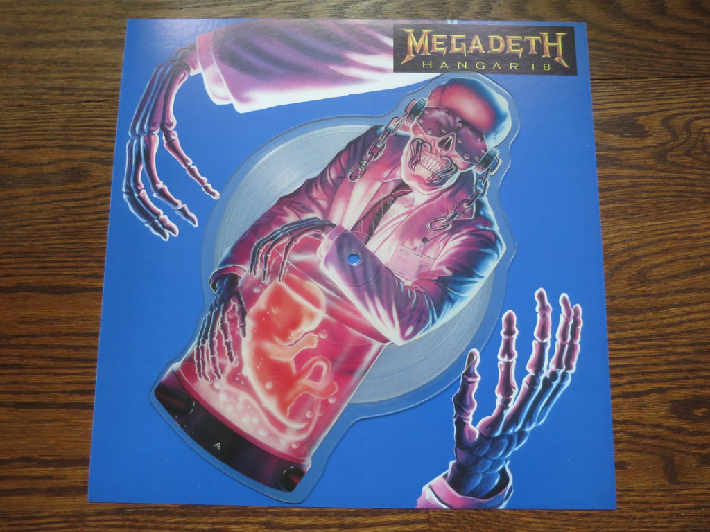 Megadeth - Hangar 18 shaped 7" picture disc - LP UK Vinyl Album Record Cover