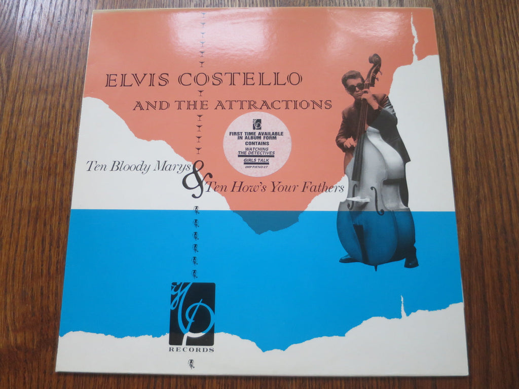 Elvis Costello - Ten Bloody Marys & Ten How's Your Fathers - LP UK Vinyl Album Record Cover