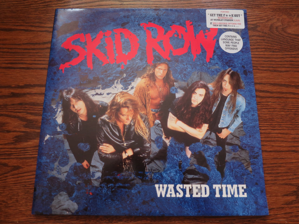 Skid Row - Wasted Time 12" - LP UK Vinyl Album Record Cover