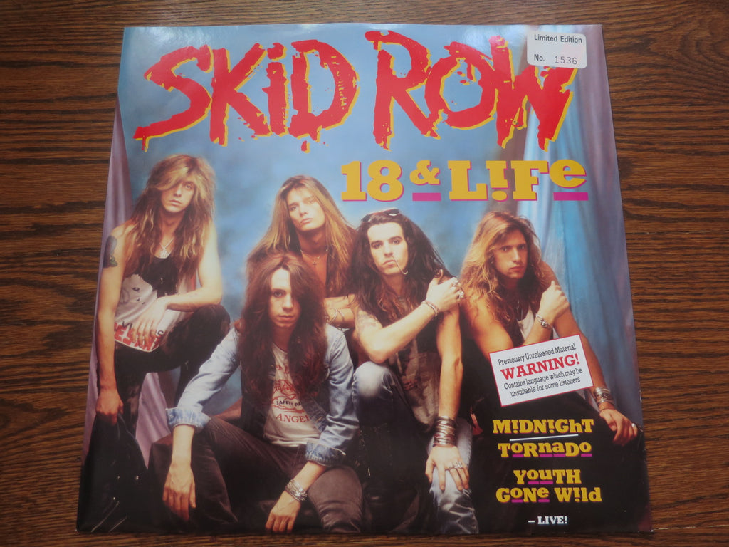 Skid Row - 18 & Life 12" (special edition) - LP UK Vinyl Album Record Cover