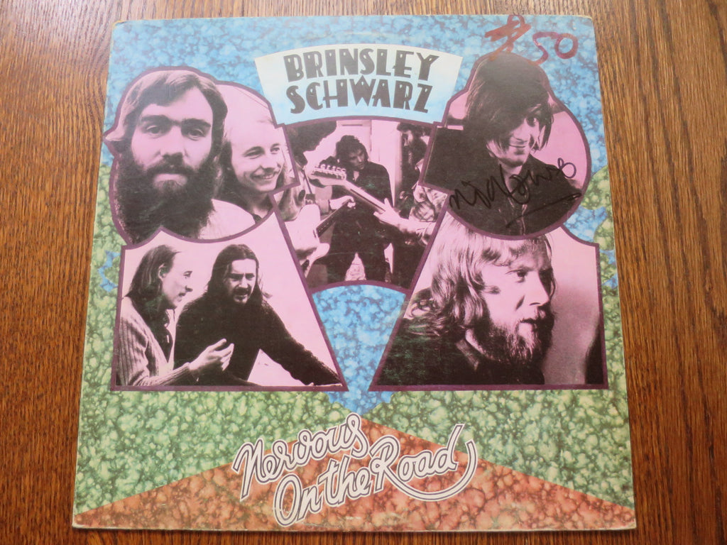 Brinsley Schwarz - Nervous On The Road (signed by Nick Lowe) - LP UK Vinyl Album Record Cover