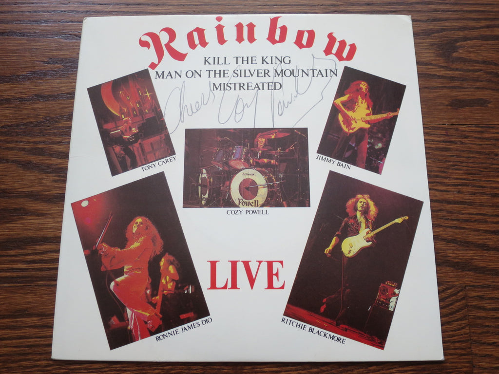 Rainbow - Kill The King Live 7" signed by Cozy Powell - LP UK Vinyl Album Record Cover