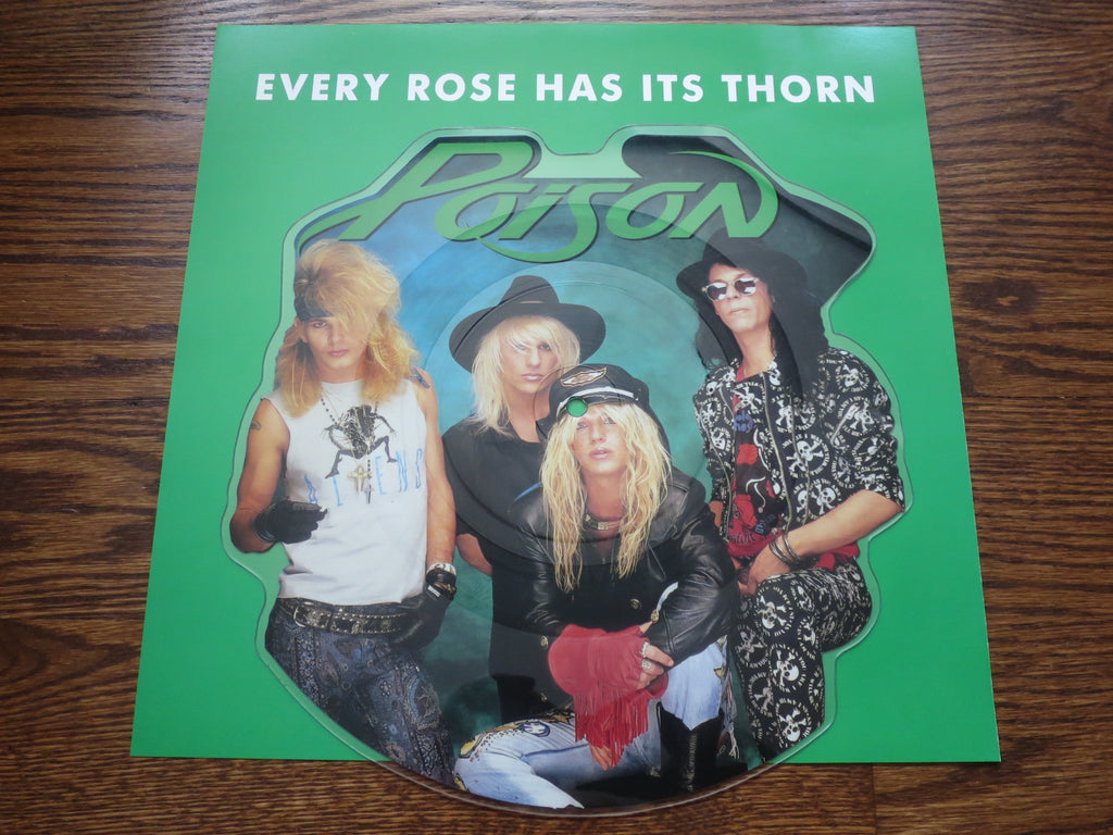 Poison - Every Rose Has Its Thorn (shaped 7" picture disc) - LP UK Vinyl Album Record Cover