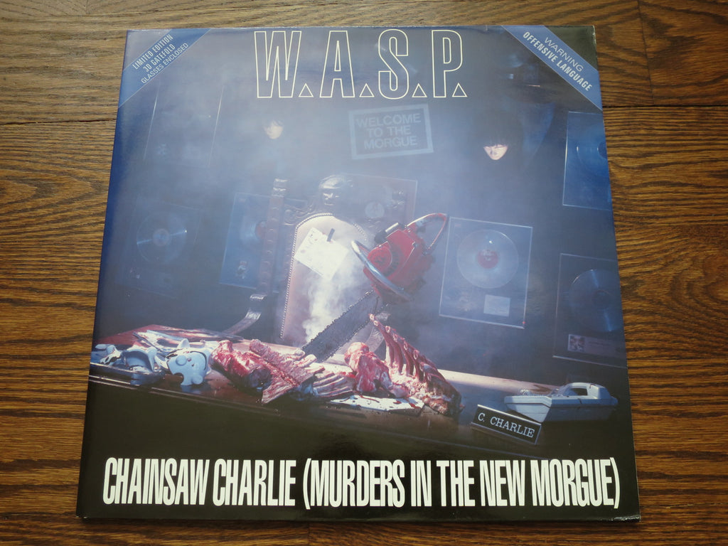 W.A.S.P. - Chainsaw Charlie 3-D 12" - LP UK Vinyl Album Record Cover