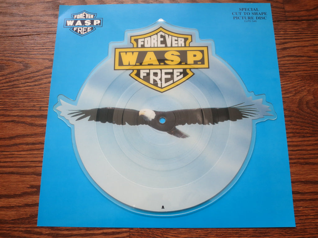 W.A.S.P. - Forever Free (shaped 7" picture disc) - LP UK Vinyl Album Record Cover