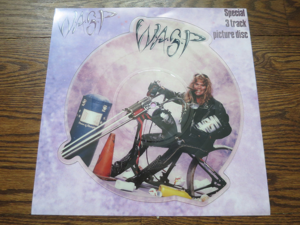 W.A.S.P. - Mean Man (shaped 7" picture disc) - LP UK Vinyl Album Record Cover