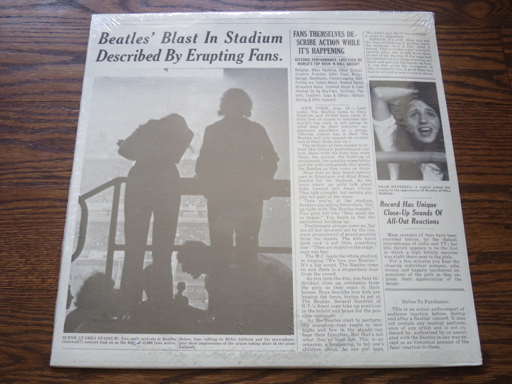 The Beatles - Beatles Fans Talk At Stadium - LP UK Vinyl Album Record Cover