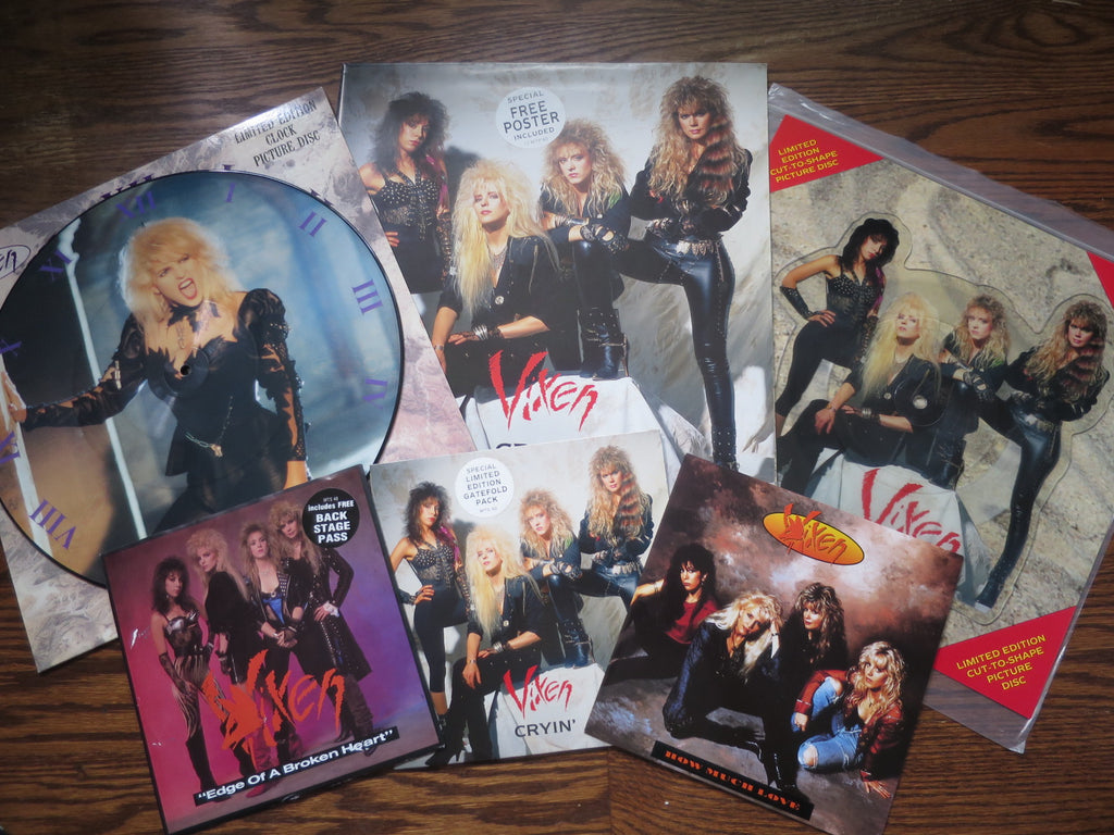 Vixen - Nine UK singles - LP UK Vinyl Album Record Cover