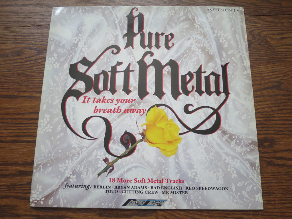 Various Artists - Pure Soft Metal - LP UK Vinyl Album Record Cover