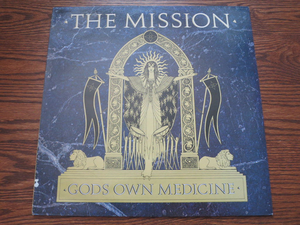 The Mission - Gods Own Medicine - LP UK Vinyl Album Record Cover
