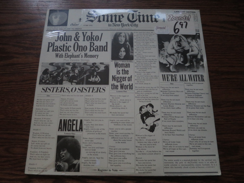 John Lennon - Some Time In New York City - LP UK Vinyl Album Record Cover