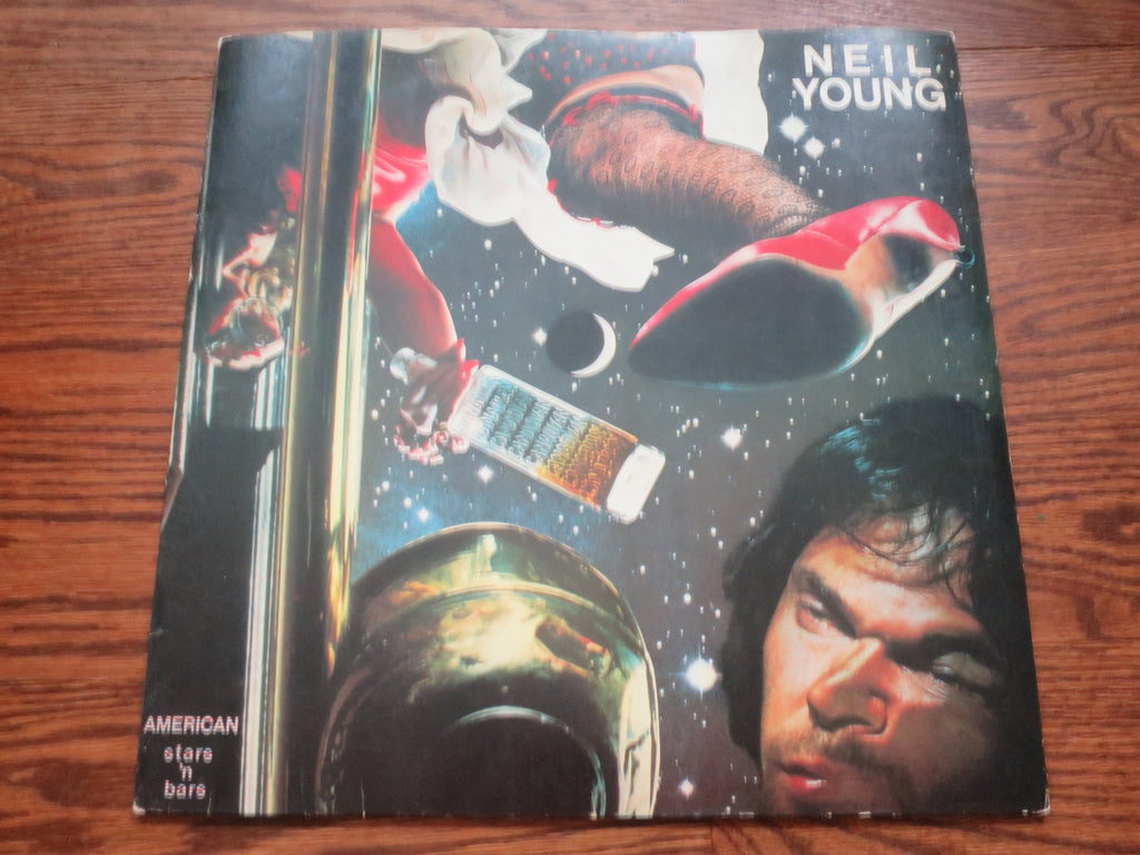 Neil Young - American Stars 'n Bars - LP UK Vinyl Album Record Cover
