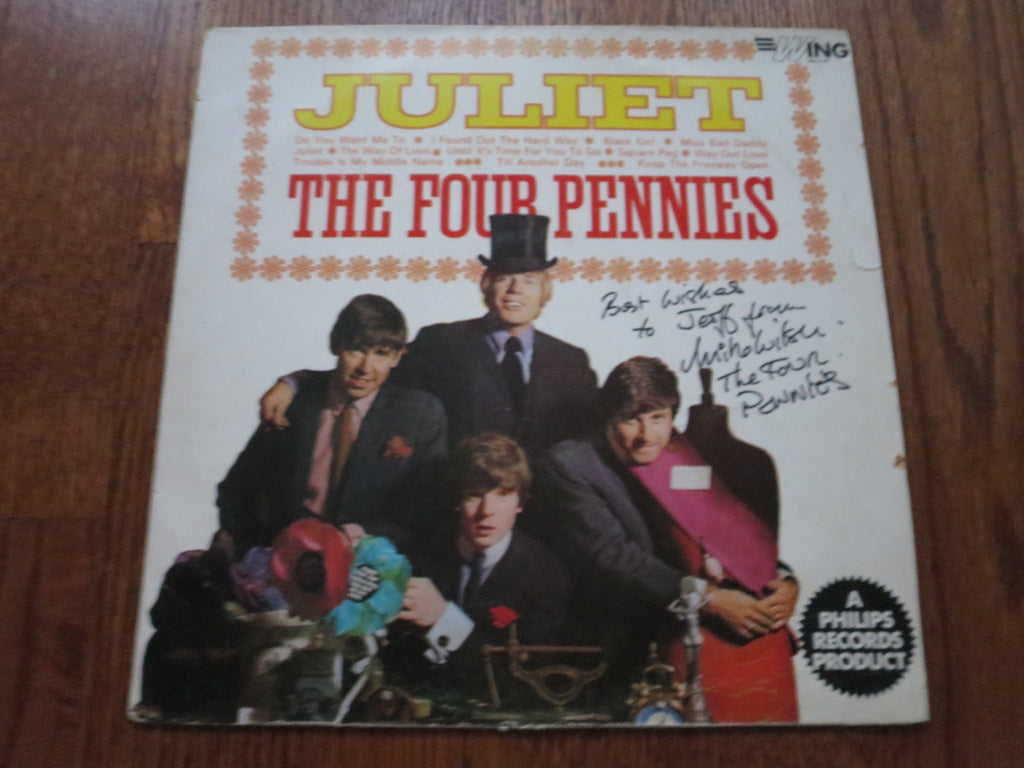 The Four Pennies - Juliet (signed) - LP UK Vinyl Album Record Cover