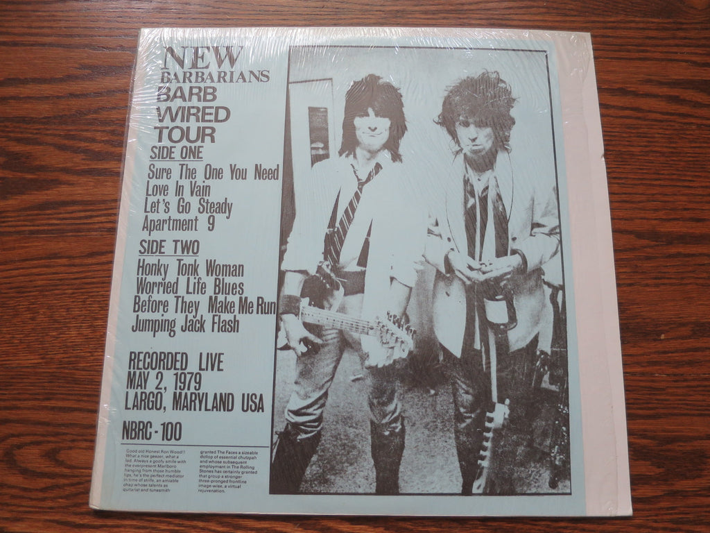 New Barbarians - Barb Wired Tour - LP UK Vinyl Album Record Cover