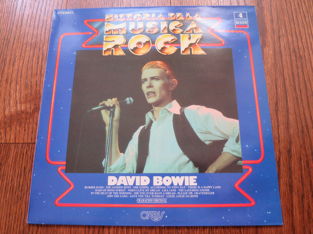 David Bowie - Historia De La Musica Rock - LP UK Vinyl Album Record Cover