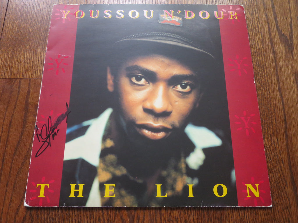 Youssou N'Dour - The Lion (signed) - LP UK Vinyl Album Record Cover