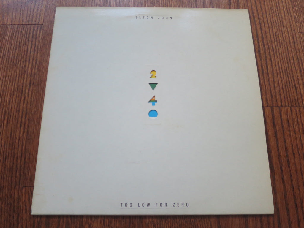 Elton John - Too Low For Zero 6six - LP UK Vinyl Album Record Cover