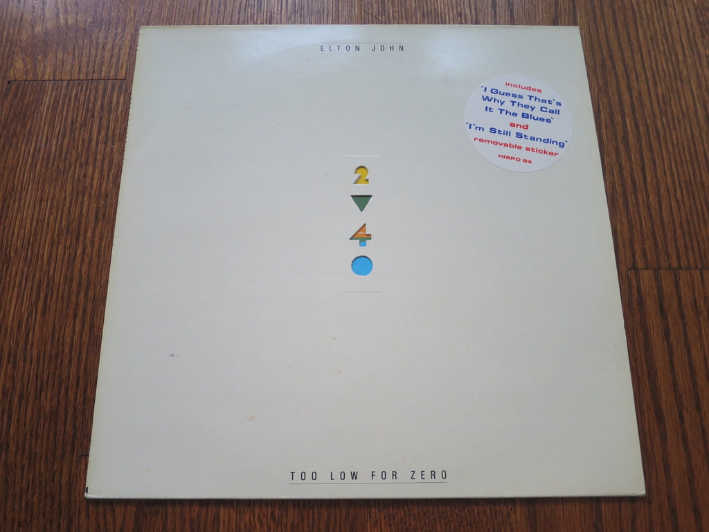 Elton John - Too Low For Zero 2two - LP UK Vinyl Album Record Cover