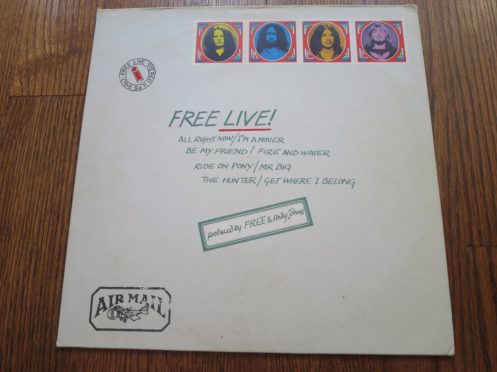 Free - Free Live! - LP UK Vinyl Album Record Cover