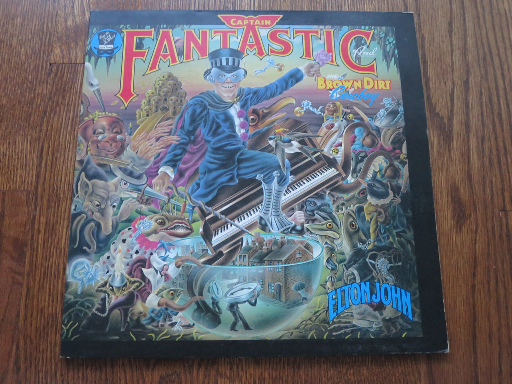 Elton John - Captain Fantastic and the Brown Dirt Cowboy - LP UK Vinyl Album Record Cover