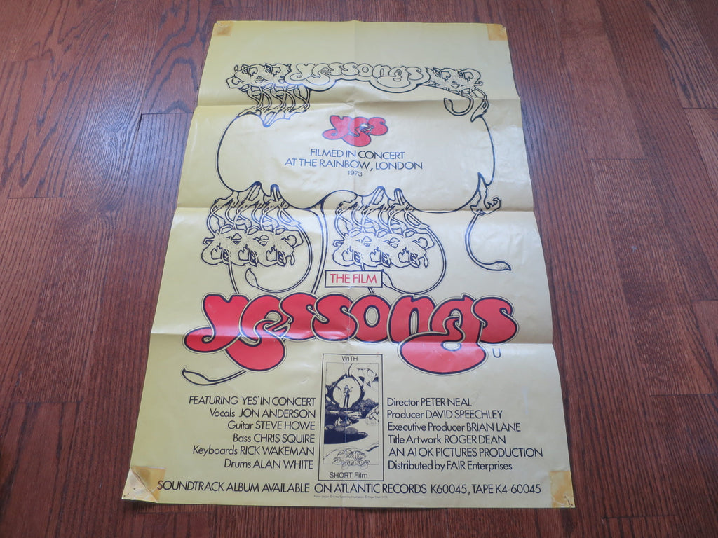 Yes - Yessongs Film poster - LP UK Vinyl Album Record Cover