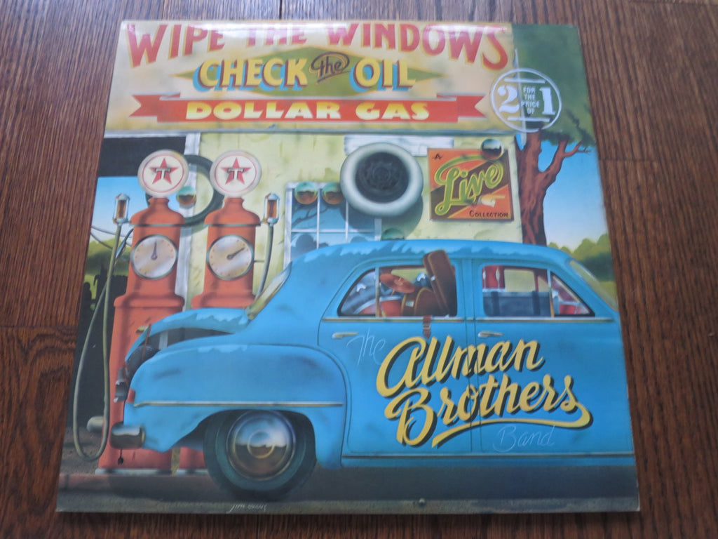 The Allman Brothers - Wipe The Windows, Check The Oil, Dollar Gas 2two - LP UK Vinyl Album Record Cover