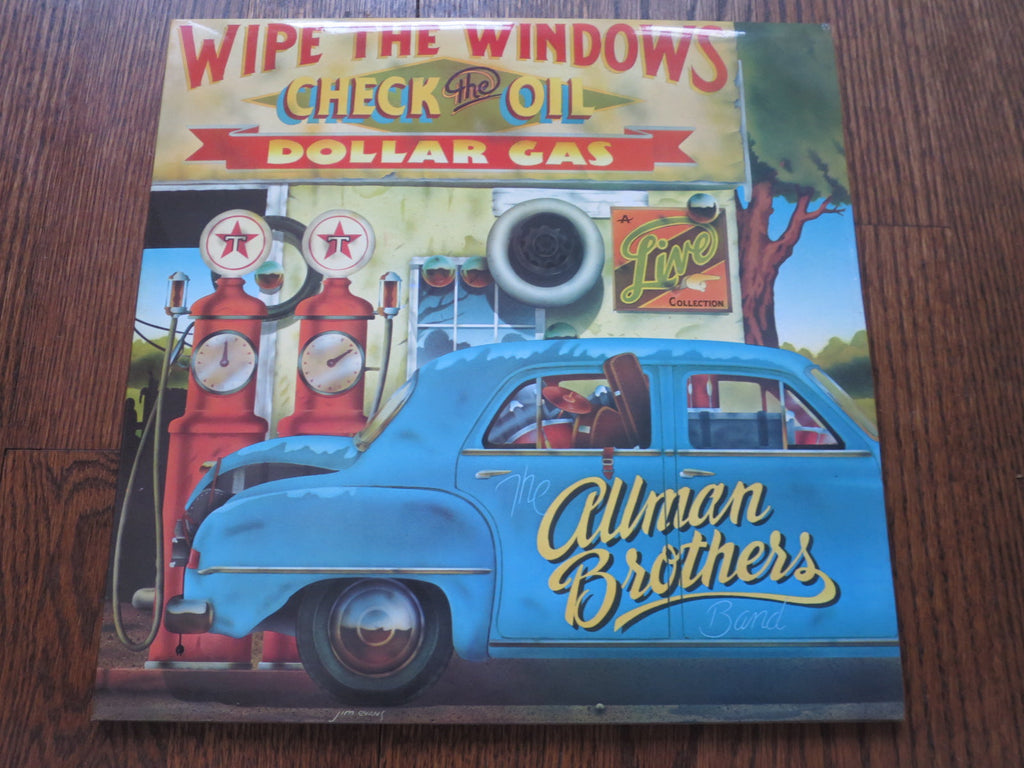 The Allman Brothers - Wipe The Windows, Check The Oil, Dollar Gas - LP UK Vinyl Album Record Cover