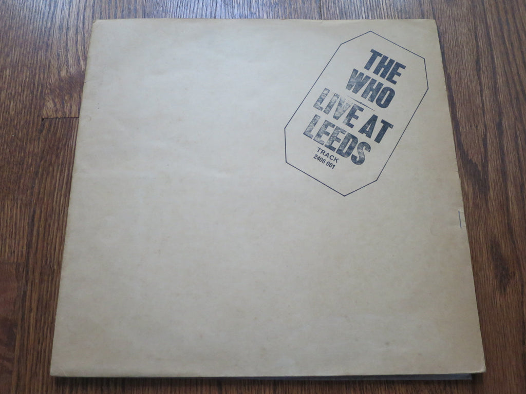The Who - Live At Leeds (black typeface) - LP UK Vinyl Album Record Cover