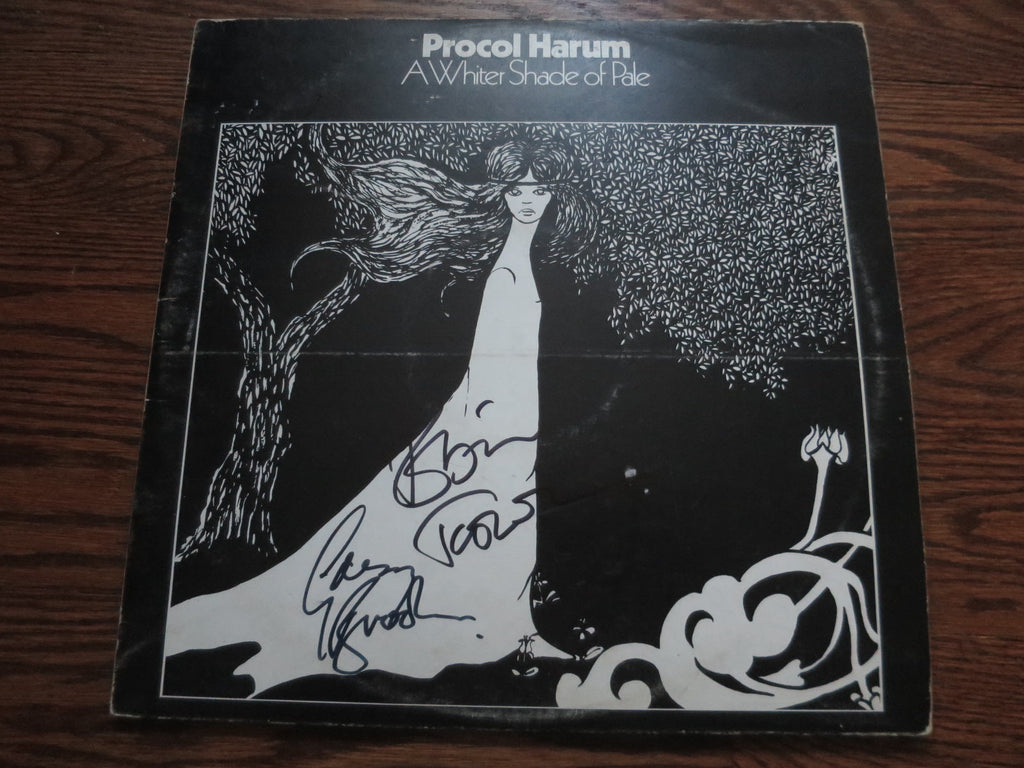 Procol Harum - A Whiter Shade Of Pale/A Salty Dog (signed by Gary Brooker and Robin Trower) - LP UK Vinyl Album Record Cover