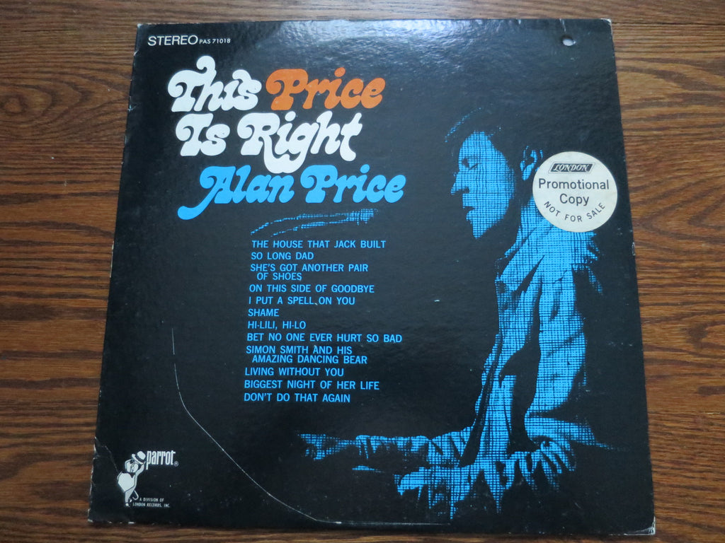 Alan Price - This Price Is Right - LP UK Vinyl Album Record Cover