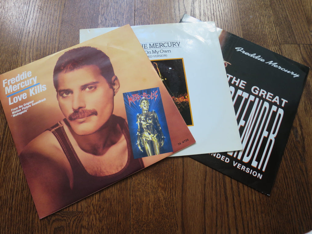 Freddie Mercury - Three UK 12" singles - LP UK Vinyl Album Record Cover