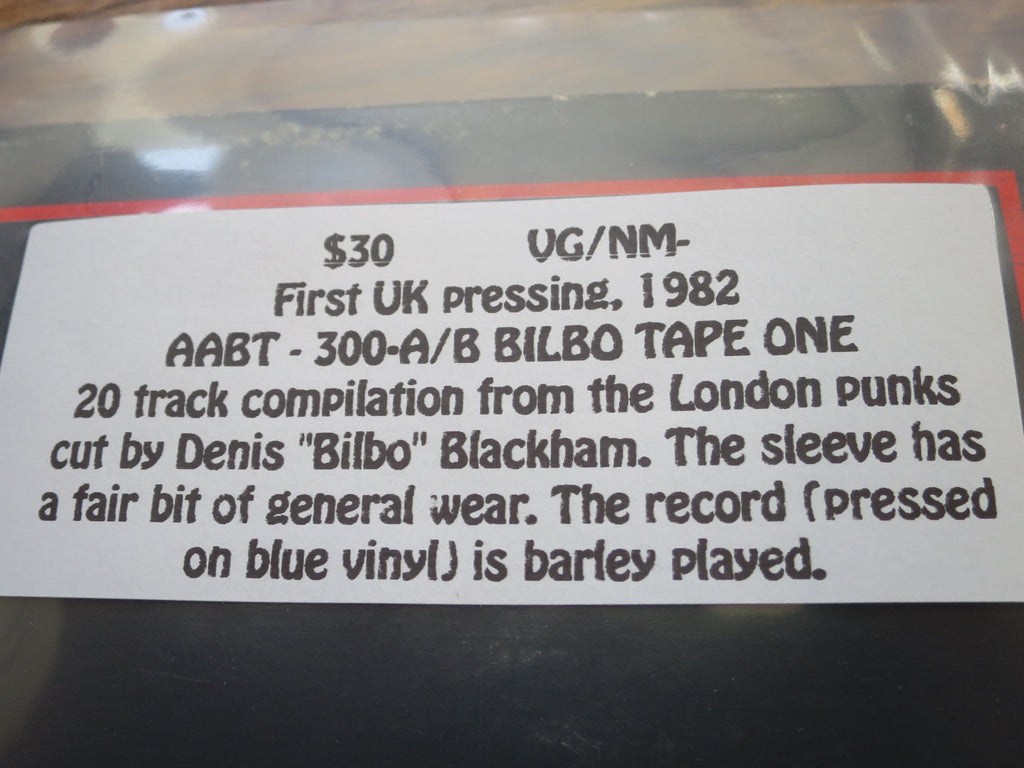U.K. Subs - Recorded 1979-1981 - LP UK Vinyl Album Record Price and Information Sticker