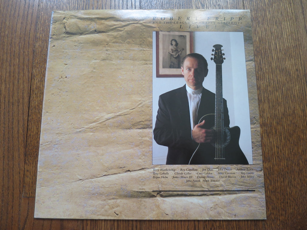 Robert Fripp And The League Of Crafty Guitarists - Live! - LP UK Vinyl Album Record Cover