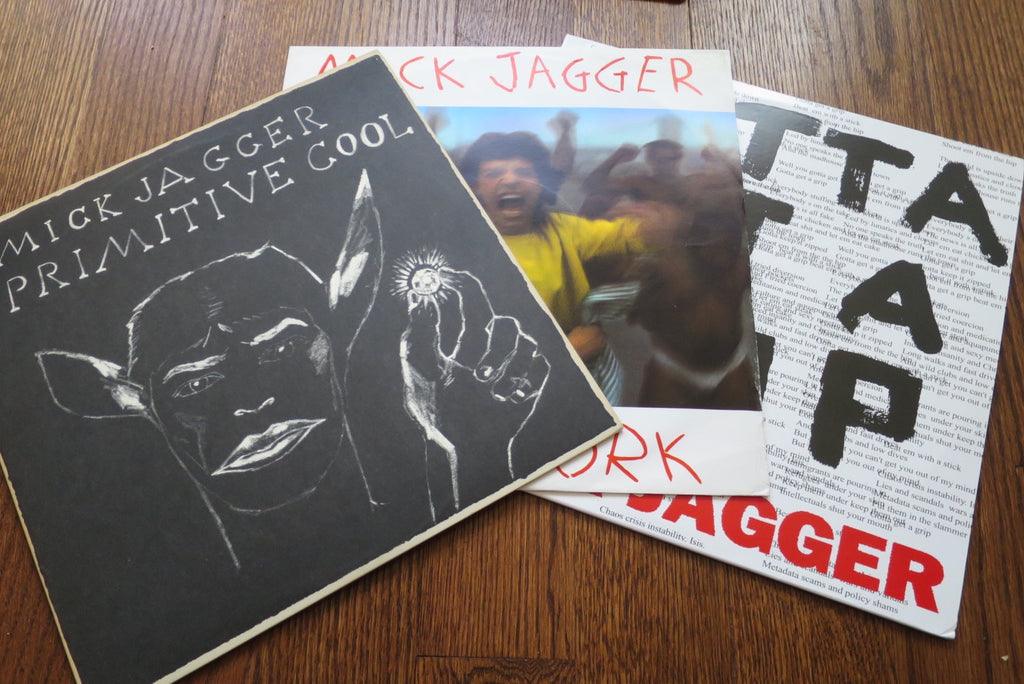 Mick Jagger - Primitive Cool + 2 12" singles - LP UK Vinyl Album Record Cover