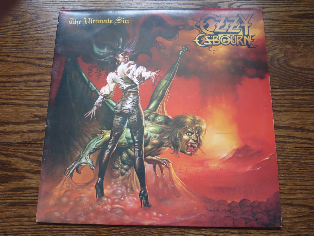 Ozzy Osbourne - The Ultimate Sin - LP UK Vinyl Album Record Cover