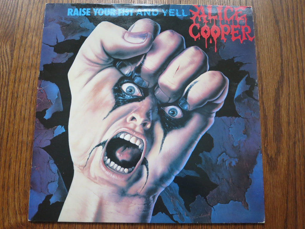Alice Cooper - Raise Your Fist And Yell - LP UK Vinyl Album Record Cover