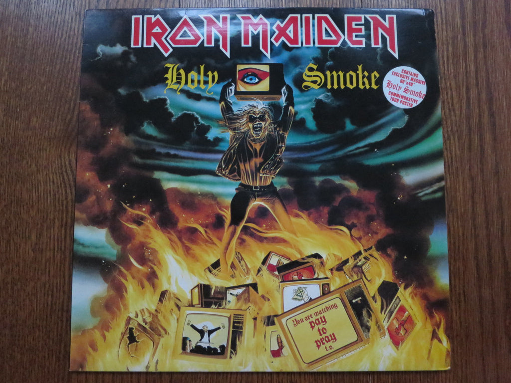 Iron Maiden - Holy Smoke 12" - LP UK Vinyl Album Record Cover