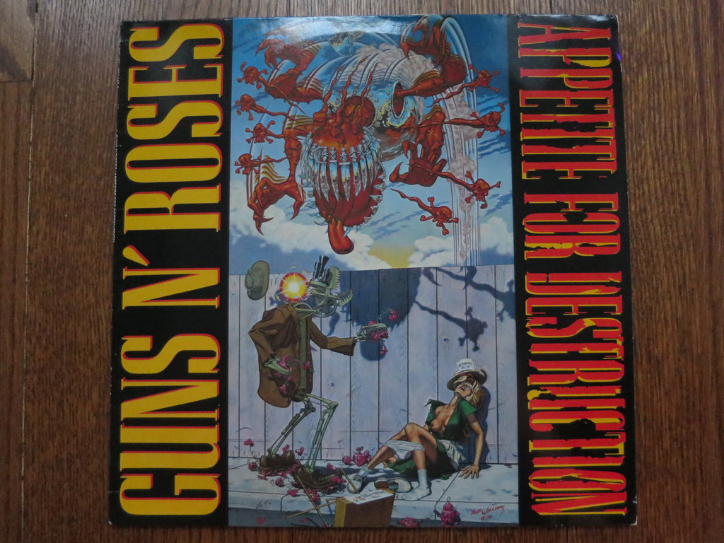 Guns N' Roses - Appetite For Destruction (original) - LP UK Vinyl Album Record Cover