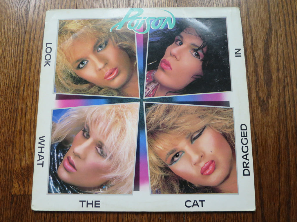 Poison - Look What The Cat Dragged In - LP UK Vinyl Album Record Cover