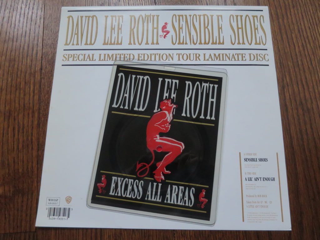 David Lee Roth - Sensible Shoes shaped picture disc - LP UK Vinyl Album Record Cover