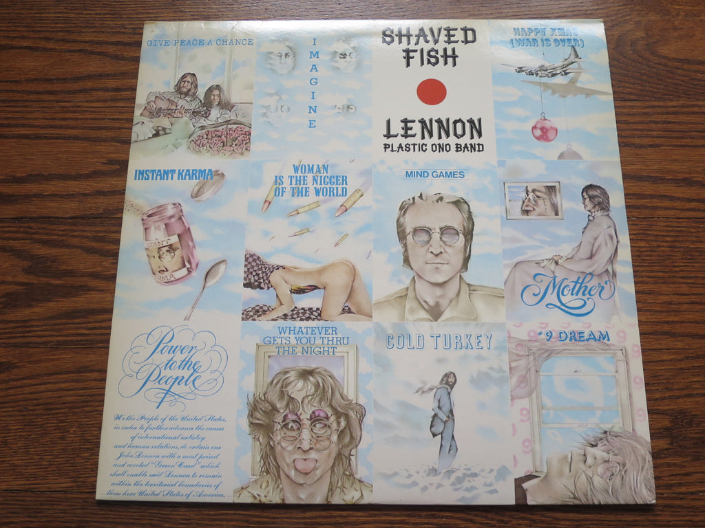 John Lennon - Shaved Fish 2two - LP UK Vinyl Album Record Cover