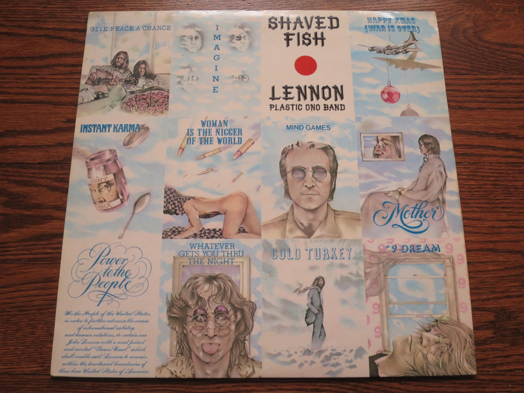 John Lennon - Shaved Fish - LP UK Vinyl Album Record Cover