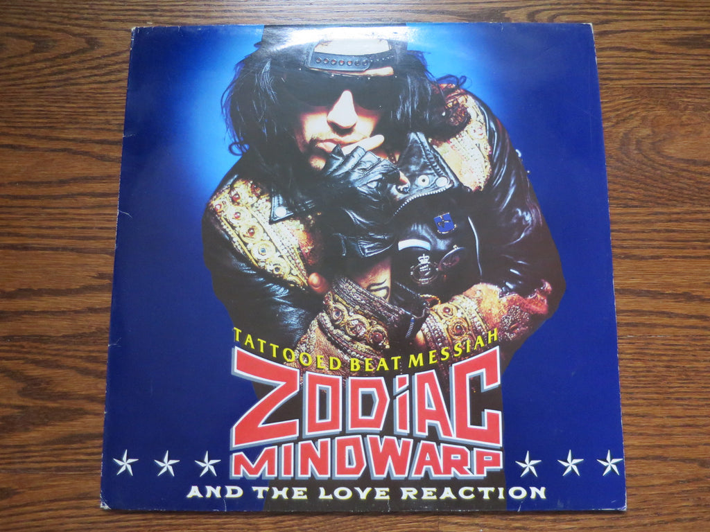 Zodiac Mindwarp and The Love Reaction - Tattooed Beat Messiah - LP UK Vinyl Album Record Cover