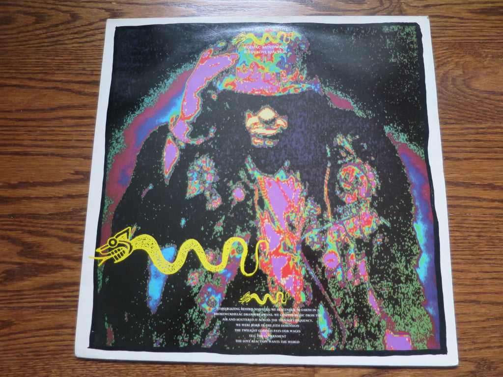 Zodiac Mindwarp and The Love Reaction - High Proest Of Love - LP UK Vinyl Album Record Cover