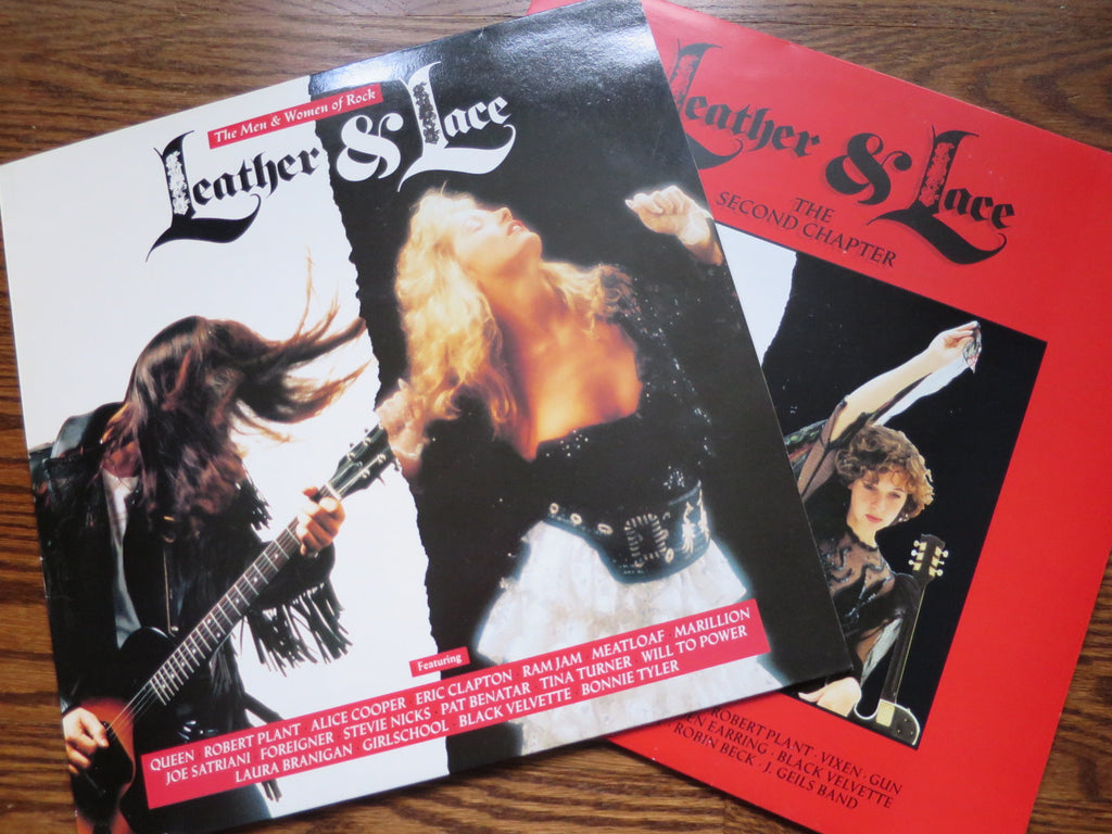 Various Artists - Leather & Lace volumes 1&2 - LP UK Vinyl Album Record Cover