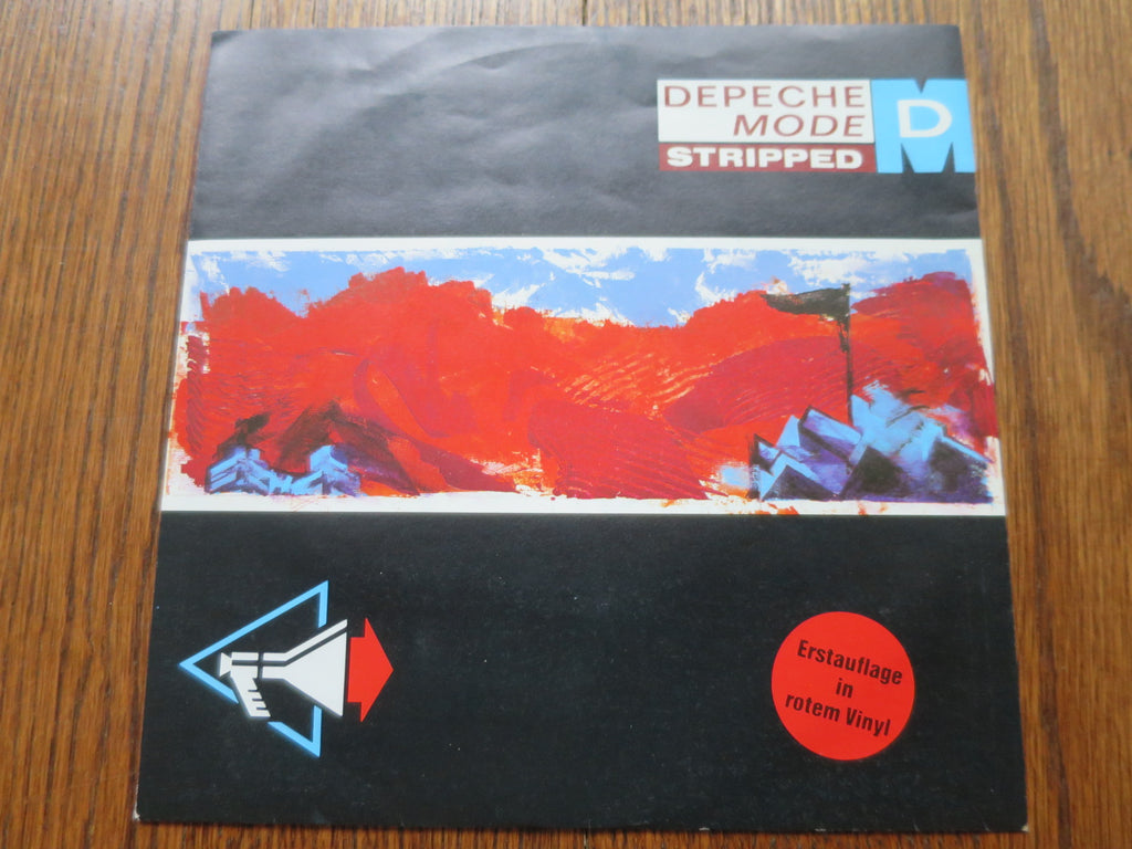 Depeche Mode - Stripped red vinyl 7" - LP UK Vinyl Album Record Cover