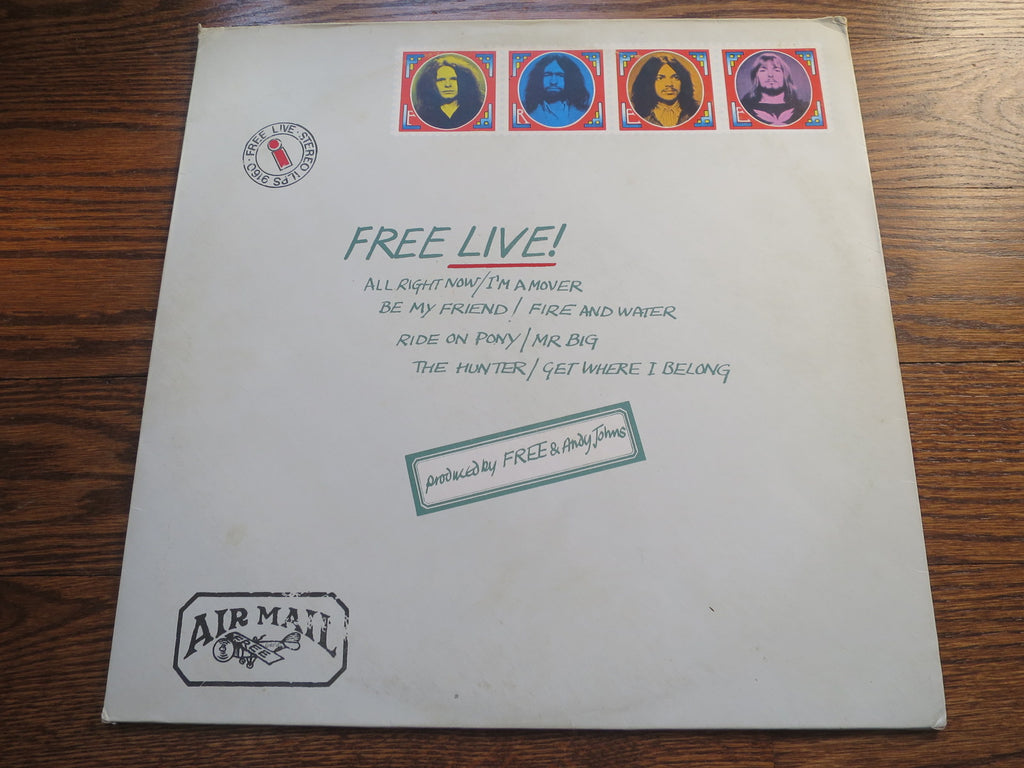 Free - Live! 2two - LP UK Vinyl Album Record Cover